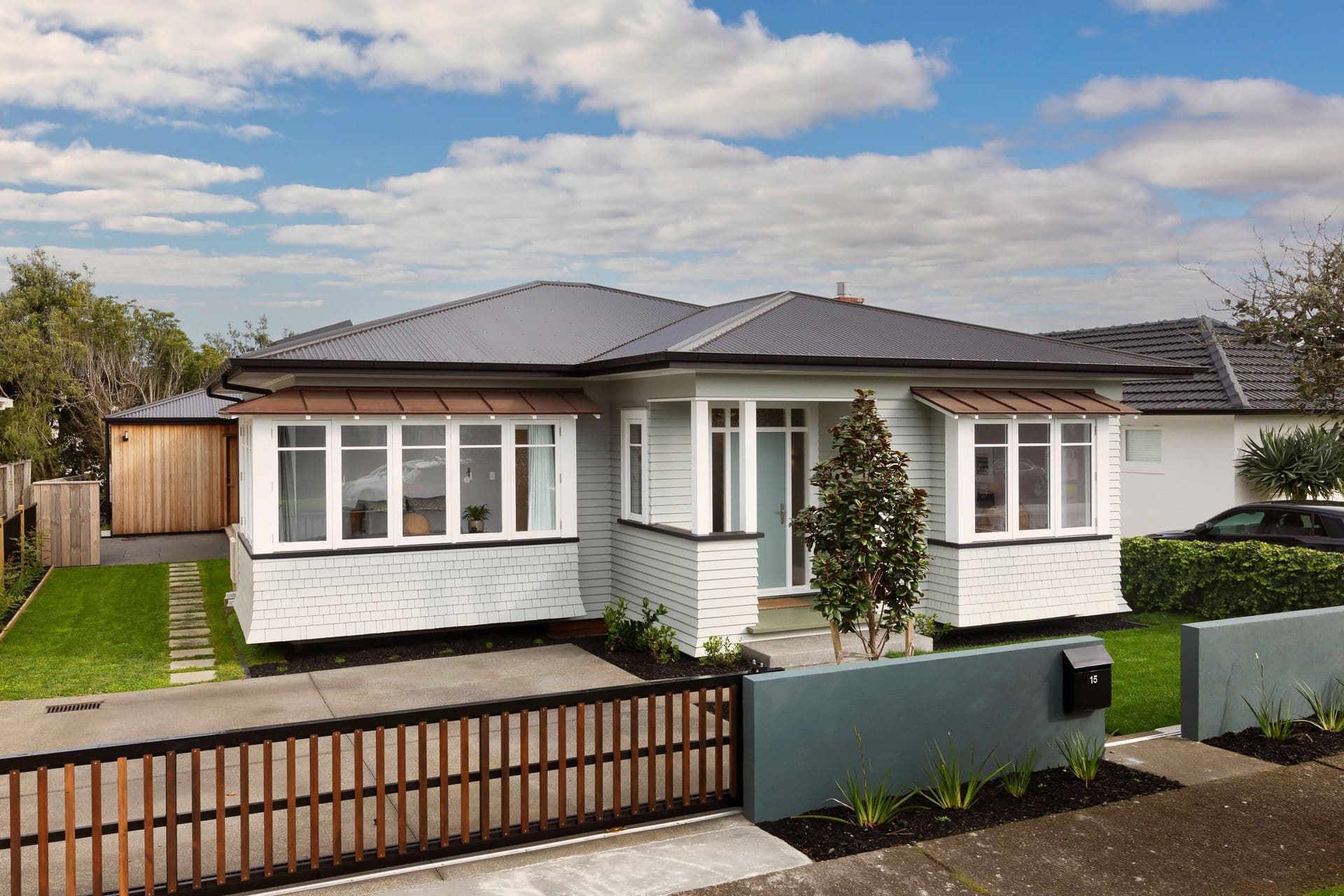 From the street