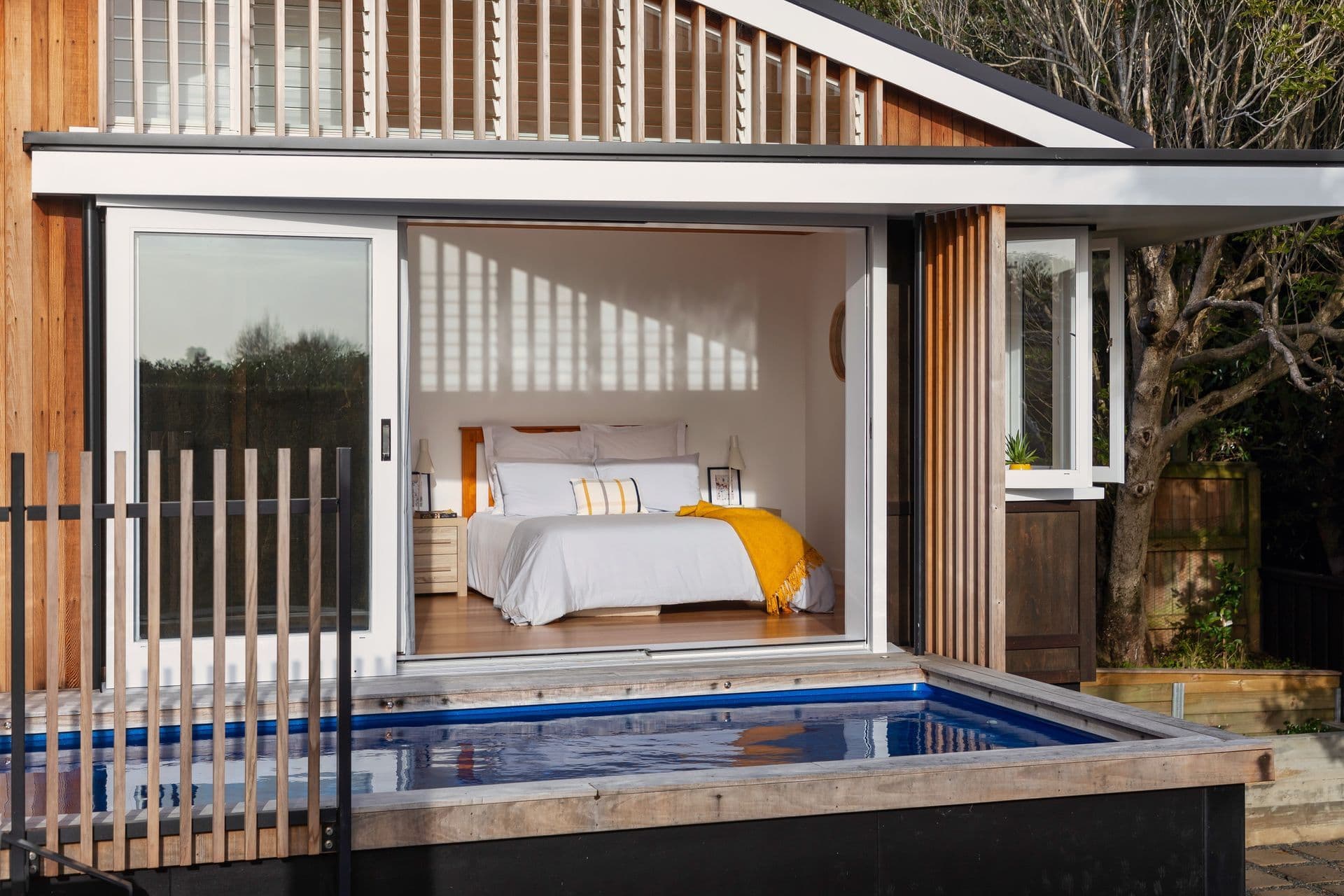 The studio beside the pool