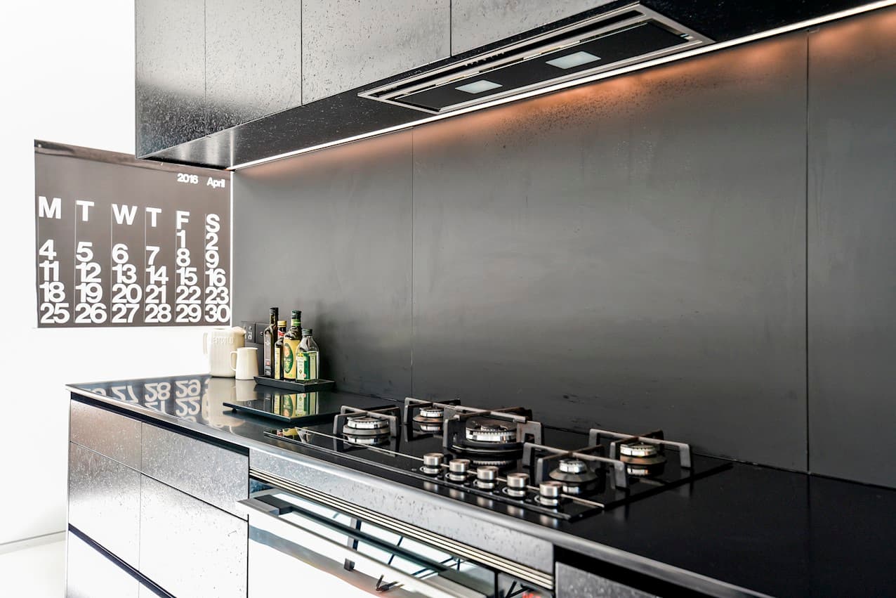 The black kitchen in detail