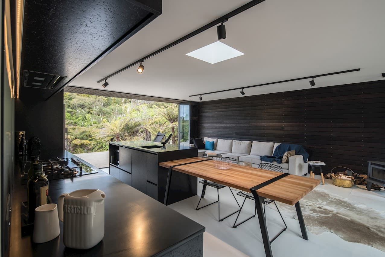 The open-plan space