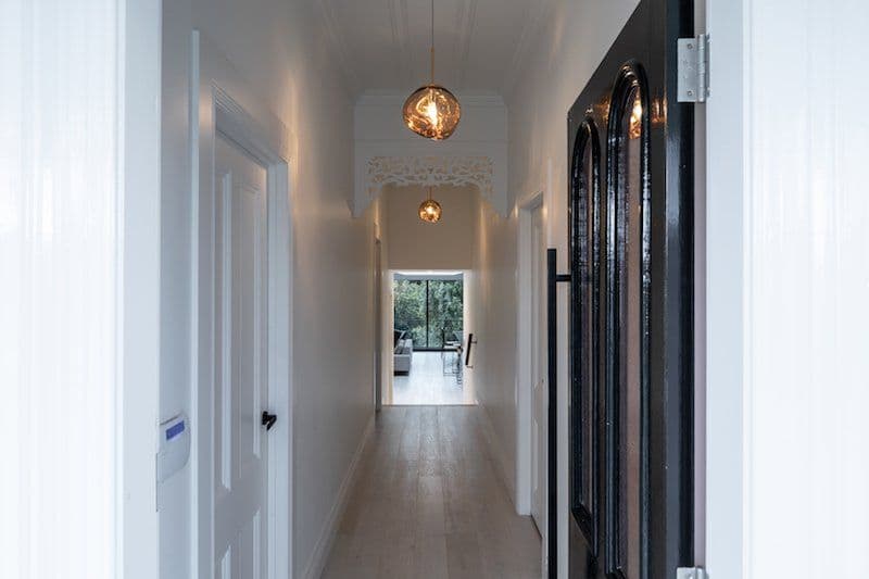 The villa entry