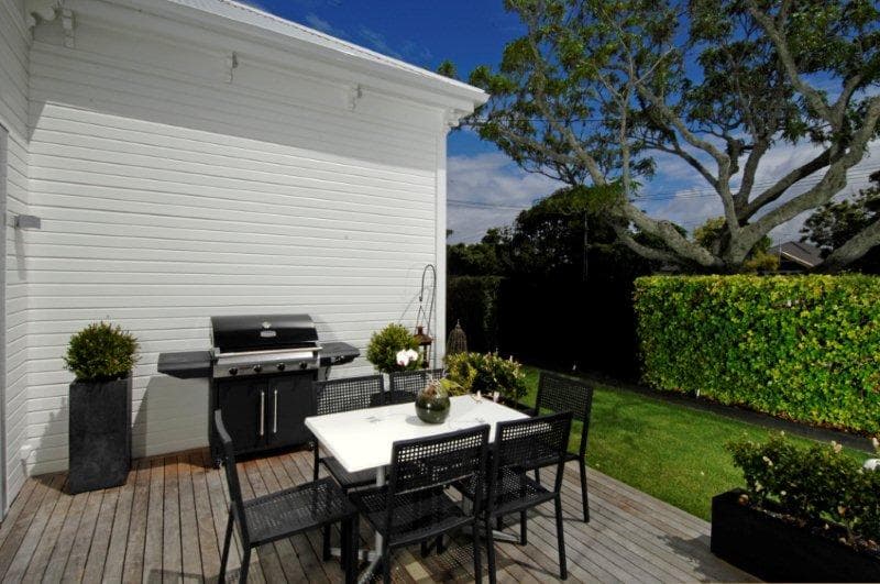The rear deck