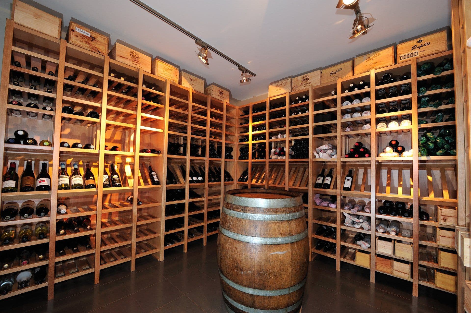 The wine cellar