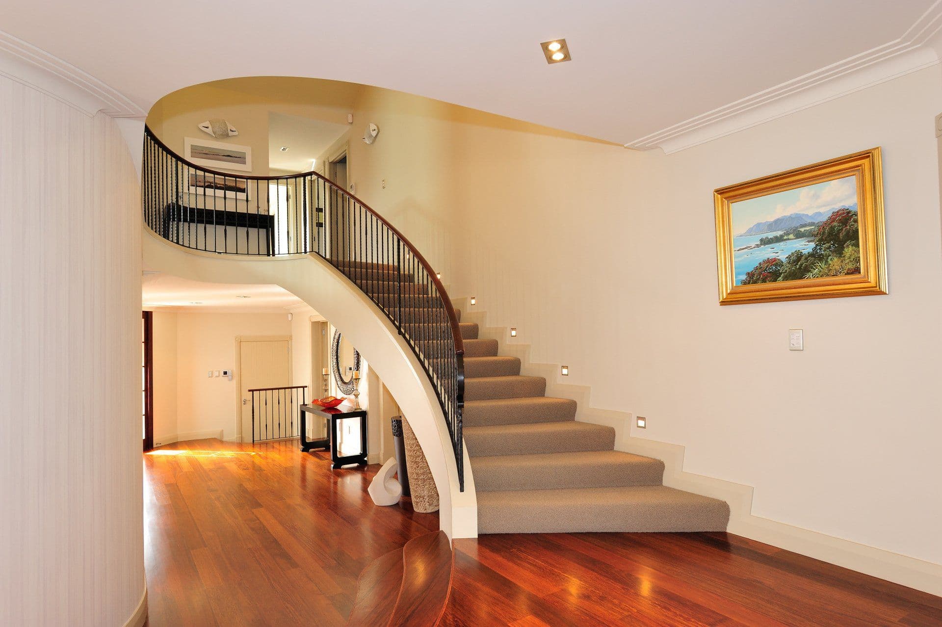The curved stair