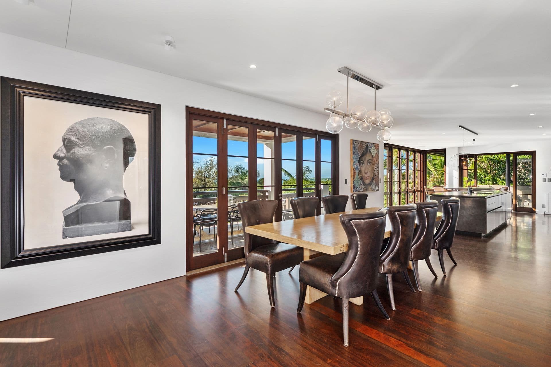 The dining room